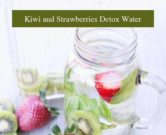 Kiwi Strawberries Detox Water