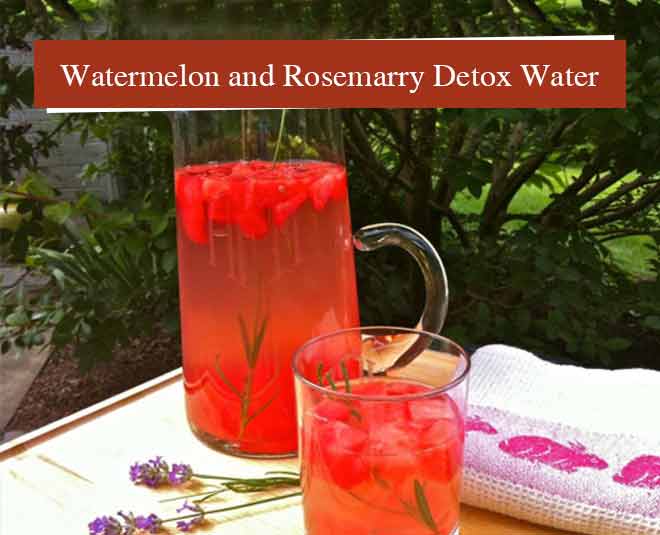 Watermelon Rosemarry Detox Water