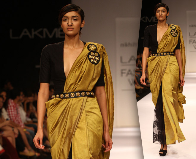 designrese saree style nikhil thumpi