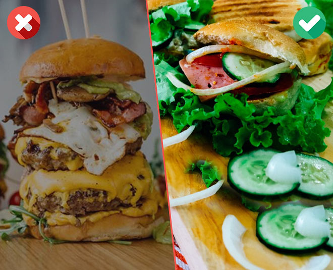 healthy unhealthy burger