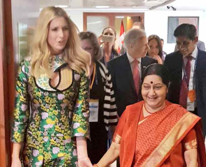 ivanka trump sushma swaraj hyderabad