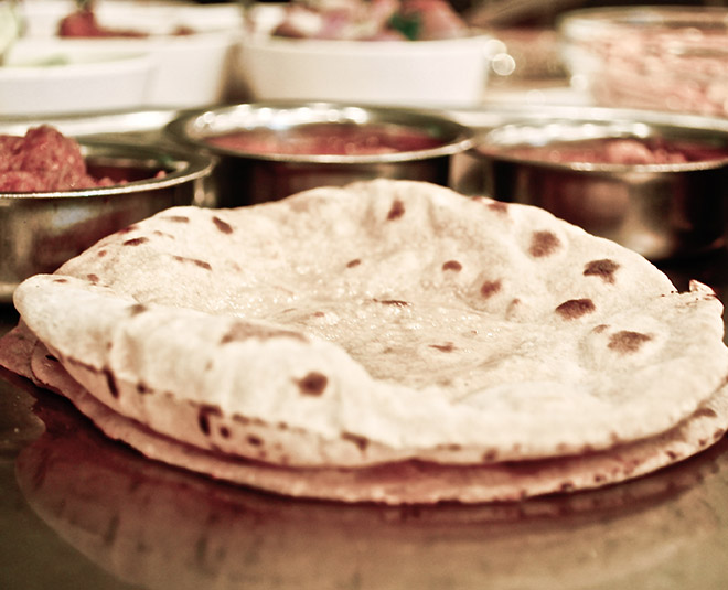 roti brown bread inside