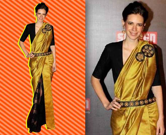 saree fashion inside