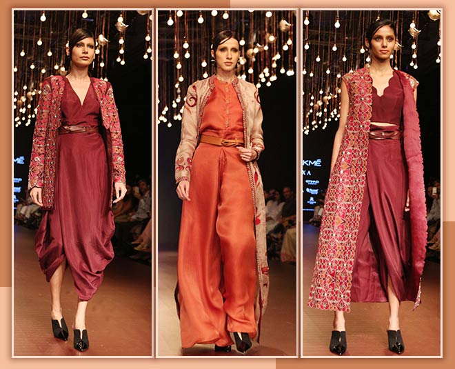 Lakme fashion week fashion designer showcase their stylish outfits