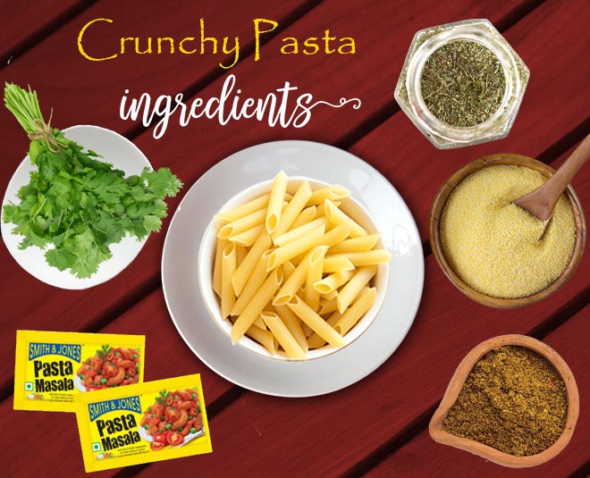 crunchy corn pasta masala inside
