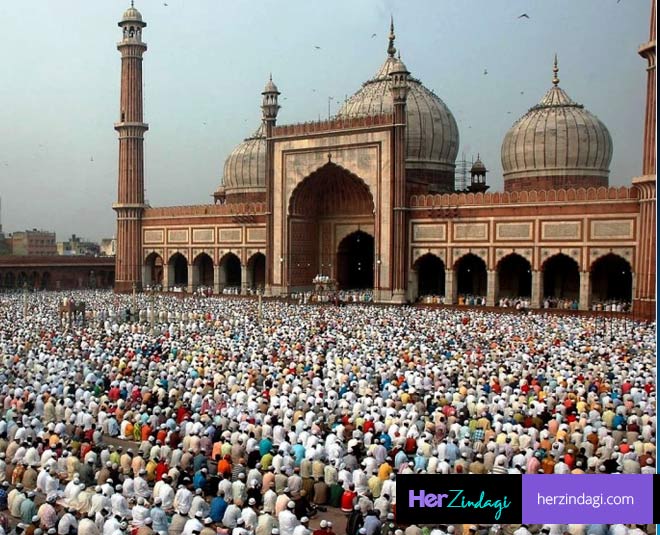 eid celecrations delhi jama masjid