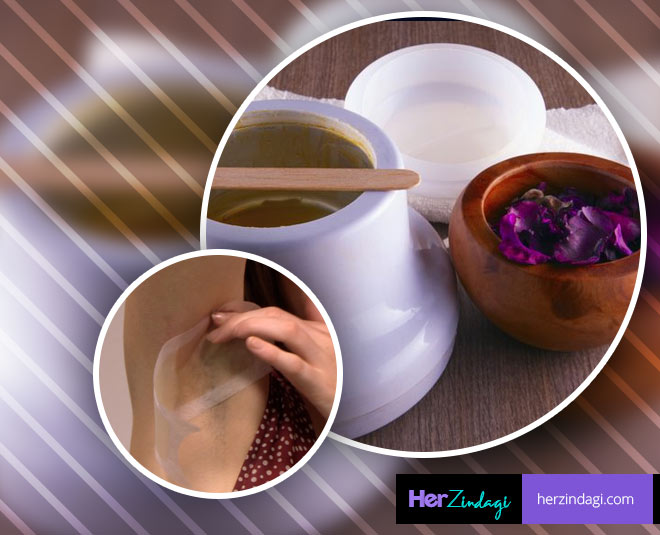 waxing underarms hair removal