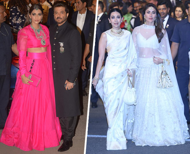 Bollywood celebrities flaunt their fashionable outfits in isha ambani wedding