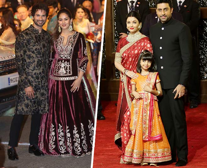 Bollywood celebrities flaunt their fashionable outfits in isha ambani wedding