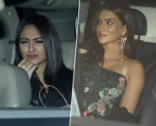 salman khan brithday inside pictures kriti sanon sonakshi sinha