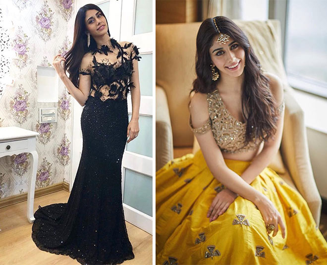 warina hussain shimmer outfits lehenga inside