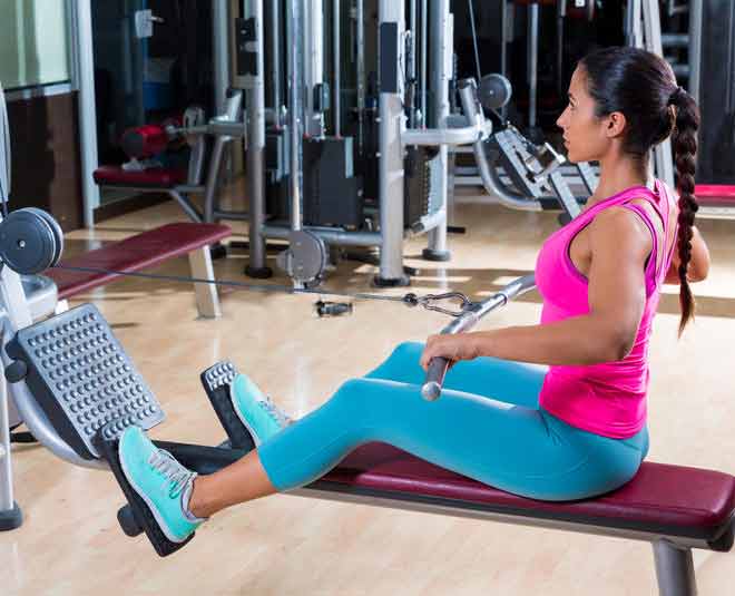 Back exercise seated row