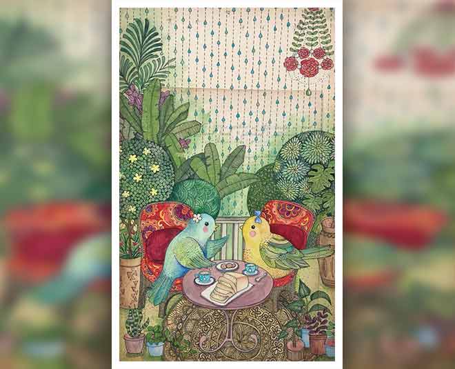 Bakula Nayak Creates painting On Vintage Papers ()