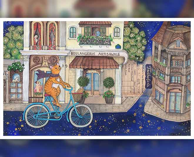 Bakula Nayak Creates painting On Vintage Papers ()