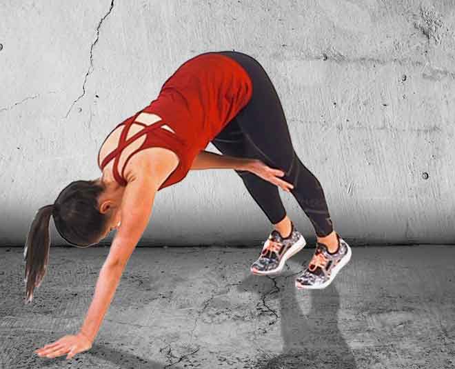 Plank exercise benefits knee tap plank