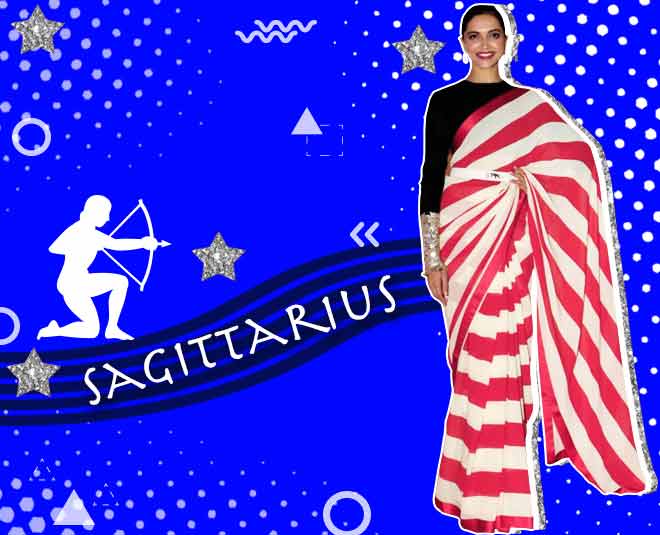 Sagittarius zodiac sign saree