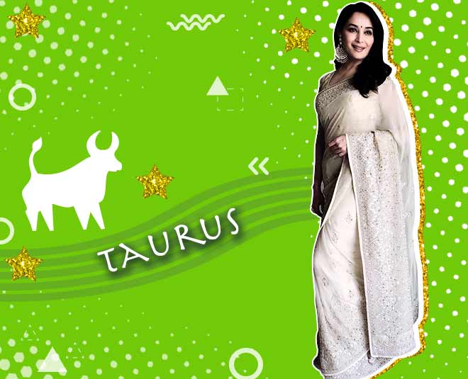 Taurus zodiac sign saree