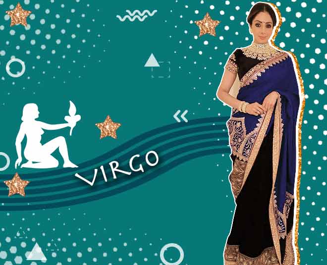 Virgo zodiac sign saree