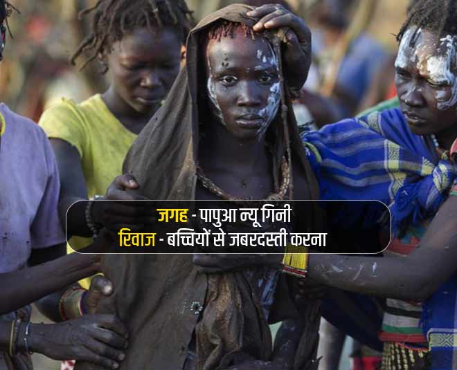 Insensitive custom pertaining to women inside