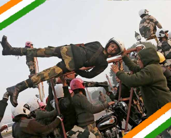 Women BSF Bikers will Stunt On January Parade inside