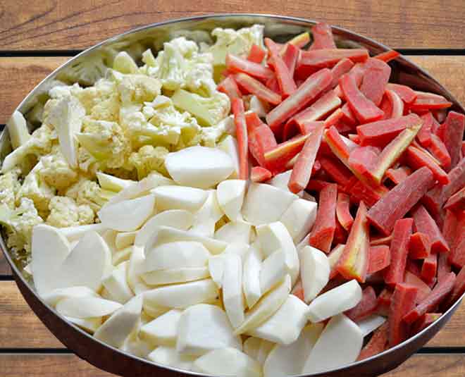 gobi gajar shalgam achar recipe inside