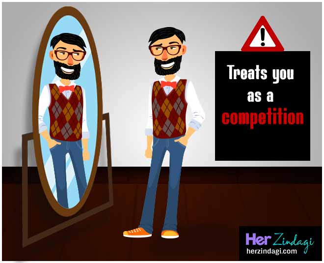 Treats you as a competition