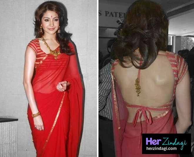 anushka sharma blouse design