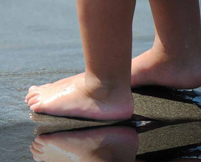 bare foot walking children inside