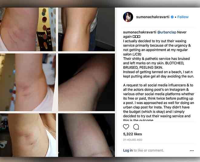 sumona chakravarti body waxing side effects