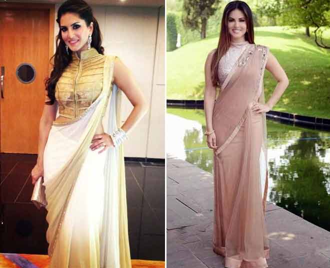 sunny leone saree