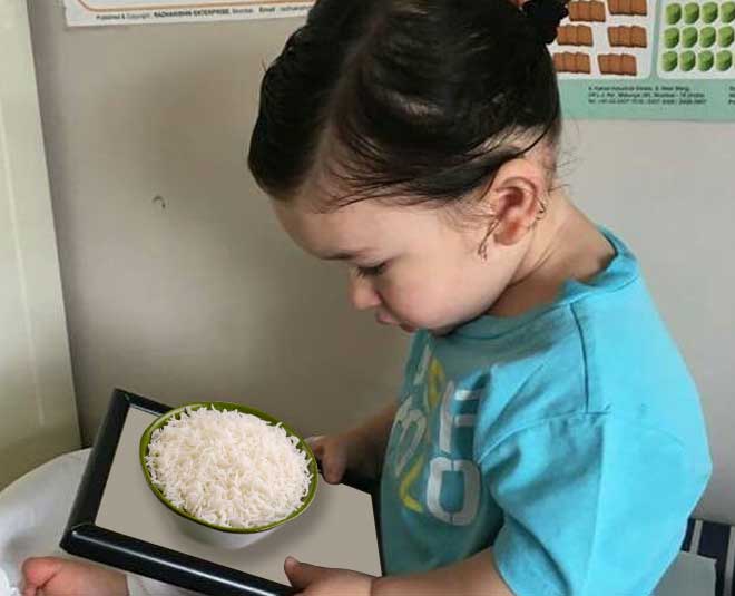 taimur ali khan love to eat rice inside