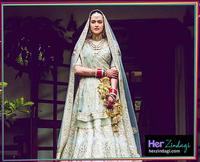 B town girls wore designer sabyasachi bridal lehenga in real life