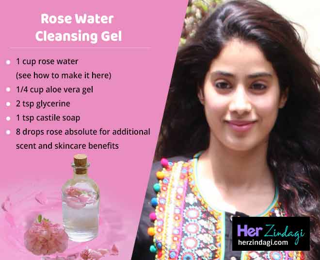 homemade cleanser rose water
