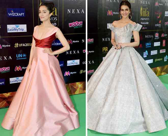 iifa awards red carpet kriti sharddha