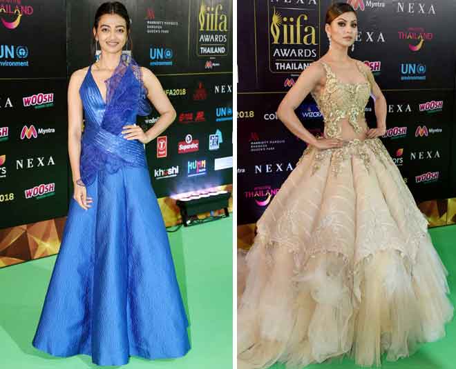 iifa awards red carpet radhika urvashi