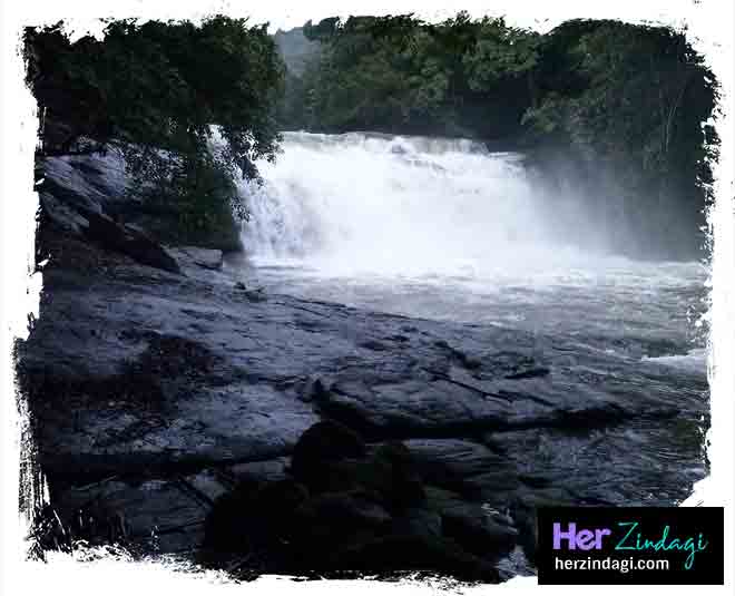 romantic waterfalls Thommankuthu Fall
