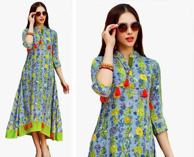 summer long kurta dress
