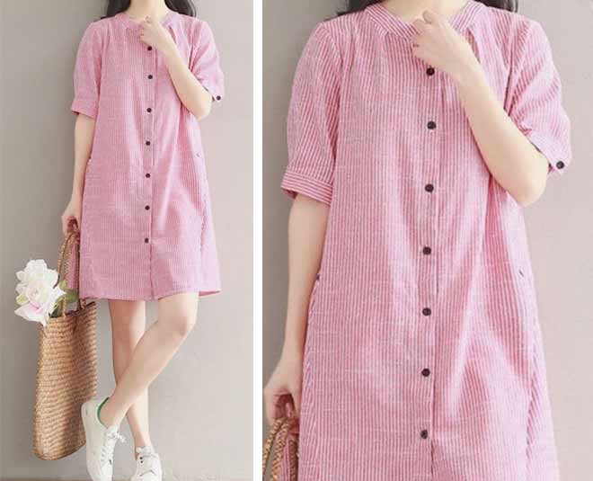 summer shirt style kurti dress
