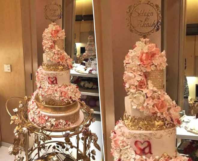 Akash Ambani Shloka Mehta engagement cake