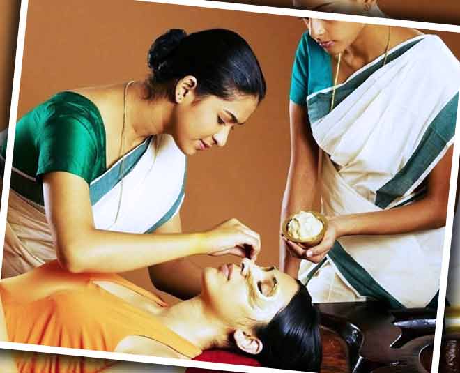 Ayurvedic dhara therapy for health problems ()