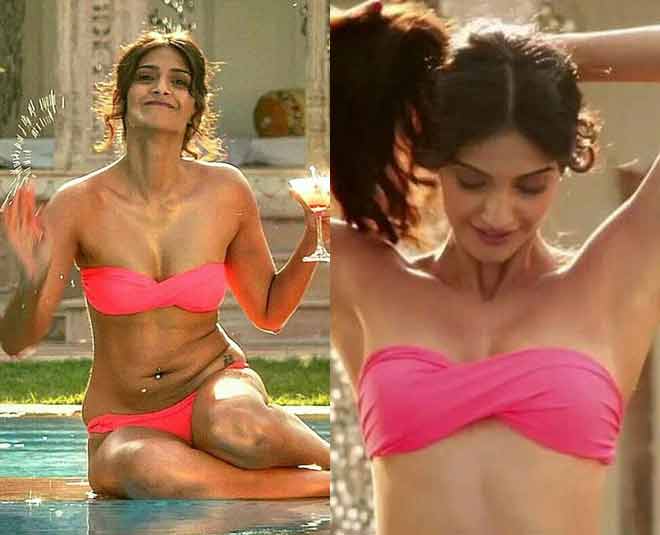 actress in bikini inside