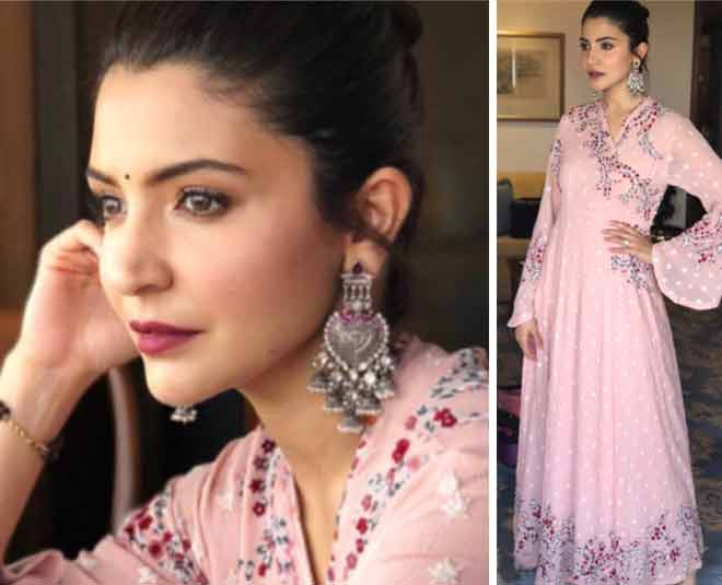 anushka sharma in pink outfit