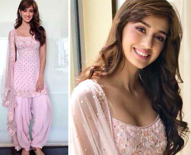 disha patani in pink dress