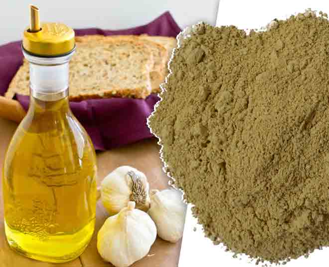 garlic oil and multani mitti