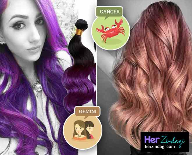 hair colour according to zodiac sign ()