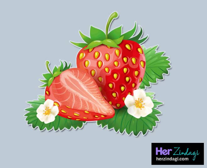 strawbery face mask for summers inside