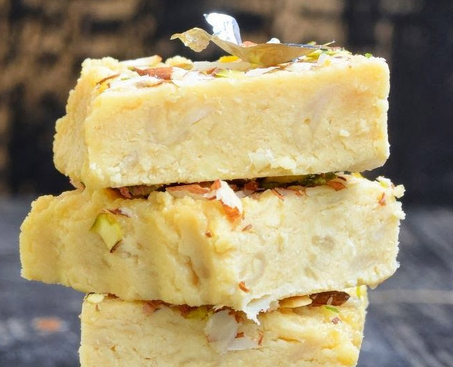 custard apple recipe kalakand inside