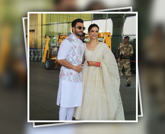 deepika padukone ranveer singh before reception look