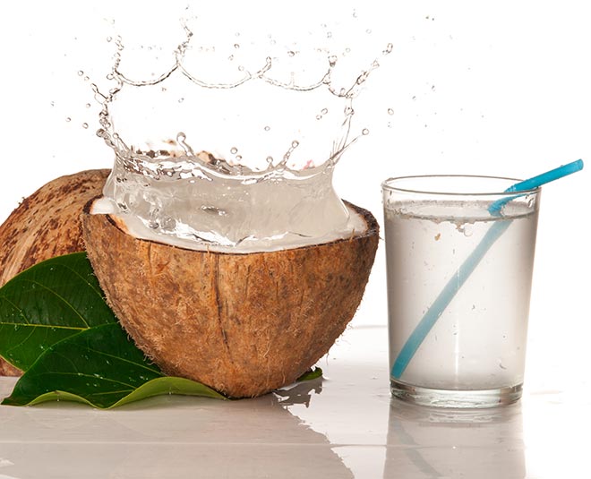 grease your knees with coconut water