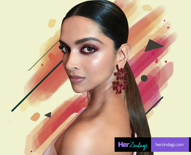 maroon deepika eye makeup